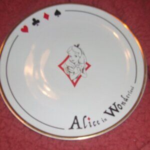Disney Plate Alice in wonderland Disneyland Paris new